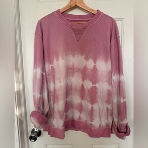 Pink Lily Tie-Dye Sweatshirt